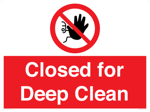 Closed for Deep Clean